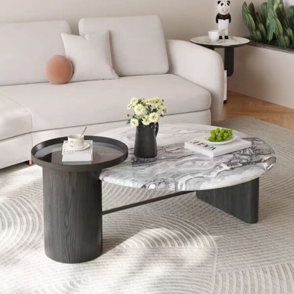 Gaoliang coffee table marble stone nesting OEM/ODM(KF29)