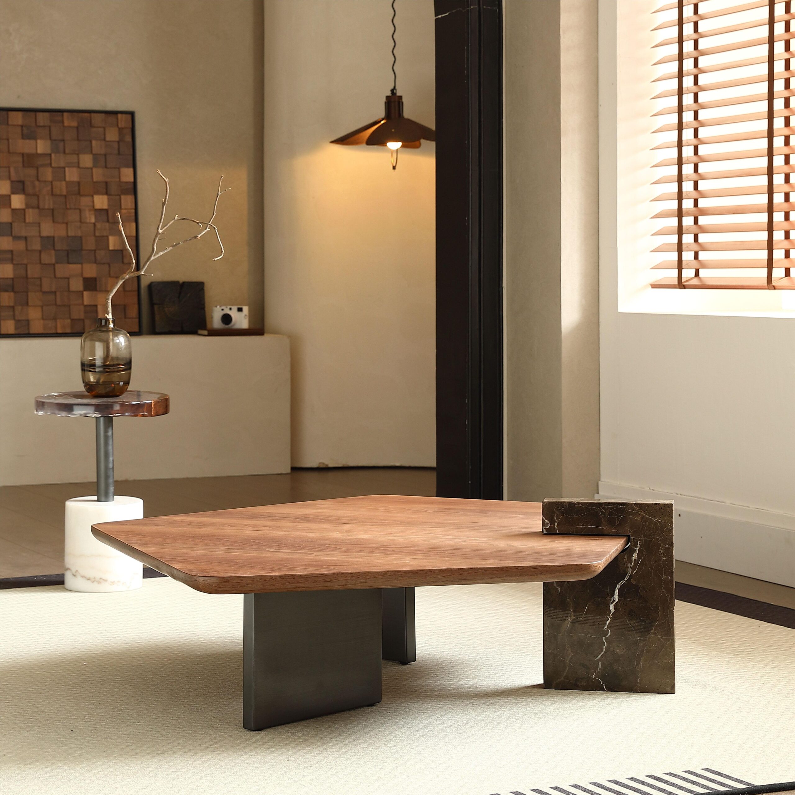 Gaoliang Coffee Table Walnut Wood OEM/ODM (KF43)