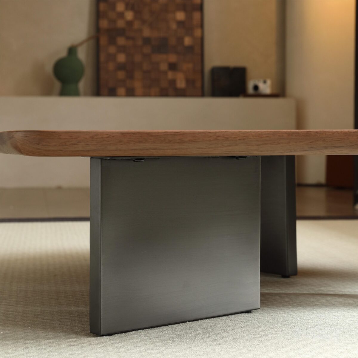 Gaoliang Coffee Table Walnut Wood OEM/ODM (KF43)