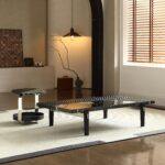 Gaoliang Coffee Table Set Wooden Square (KF44)