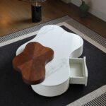 Gaoliang Coffee Table Set Wooden StoneWith Storage(KF47)
