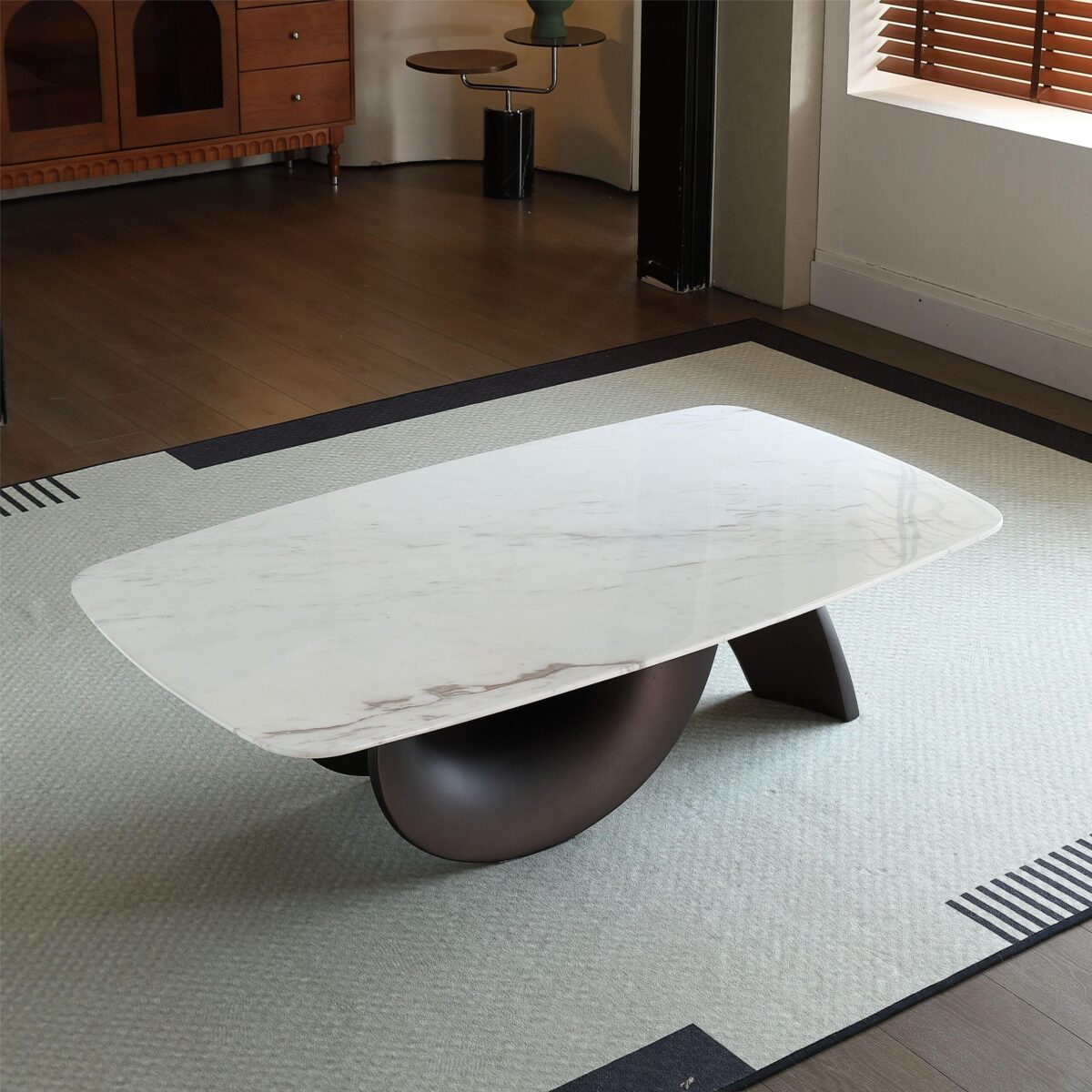 Gaoliang Coffee Table Marble Stone Modern Square (KF52)