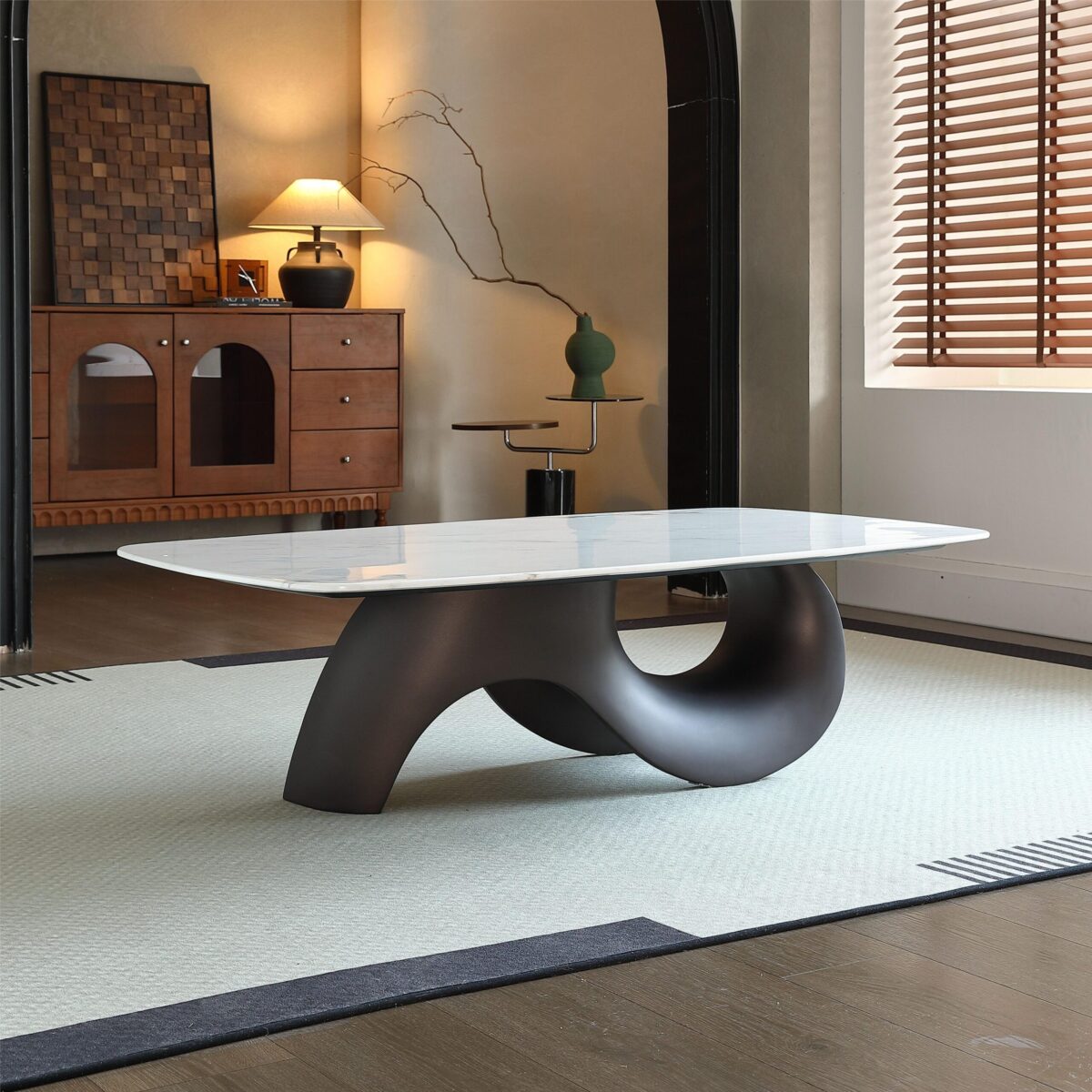 Gaoliang Coffee Table Marble Stone Modern Square (KF52)