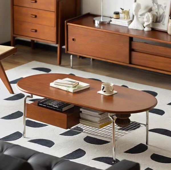 Gaoliang Coffee Table Wooden Storage OEM/ODM (KF58)
