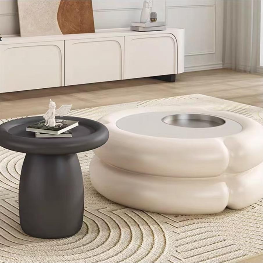 Gaoliang coffee table set marble stone round new design (KF63)