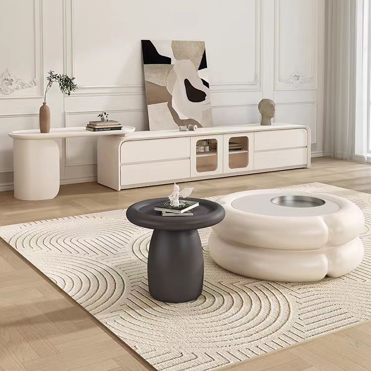 Gaoliang coffee table set marble stone round new design (KF63)