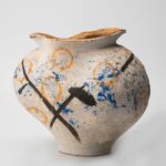 Gaoliang Ceramic Vase Modern Rustic Hand Painted Colorful Decor OEM/ODM (CML13)