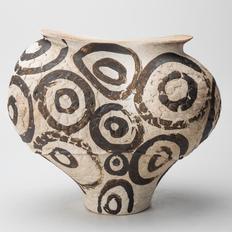 Gaoliang Porcelain Vases Handmade Spiral Modern Ceramic Vase OEM/ODM (CML28)