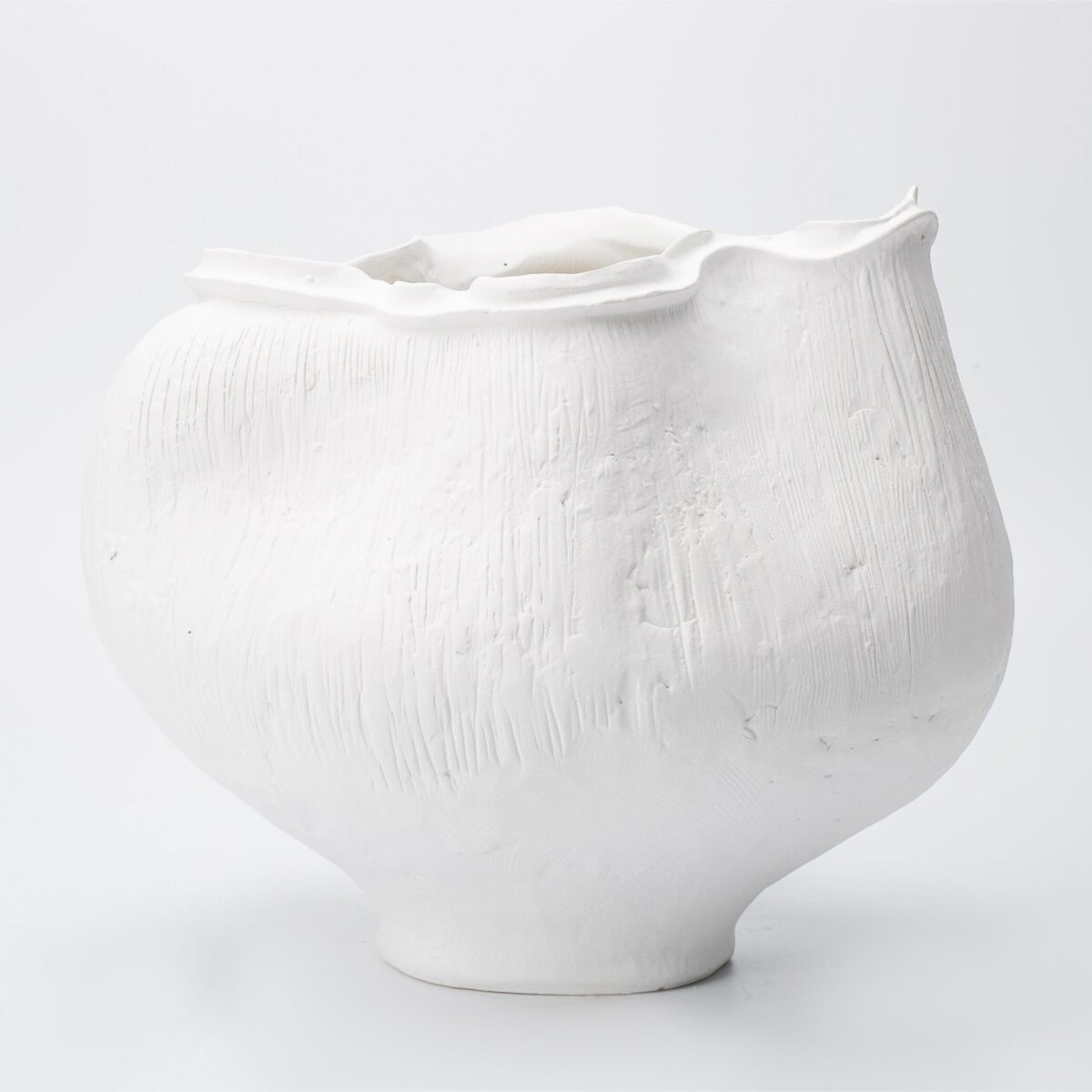 Gaoliang Vase Decor Handmade Modern White Ceramic Vase OEM/ODM (CML30)