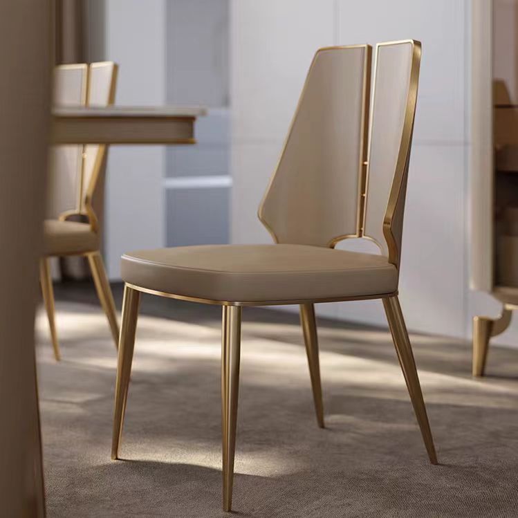 Gaoliang Dining Chair Gold Luxury Style OEM/ODM (YZ107)