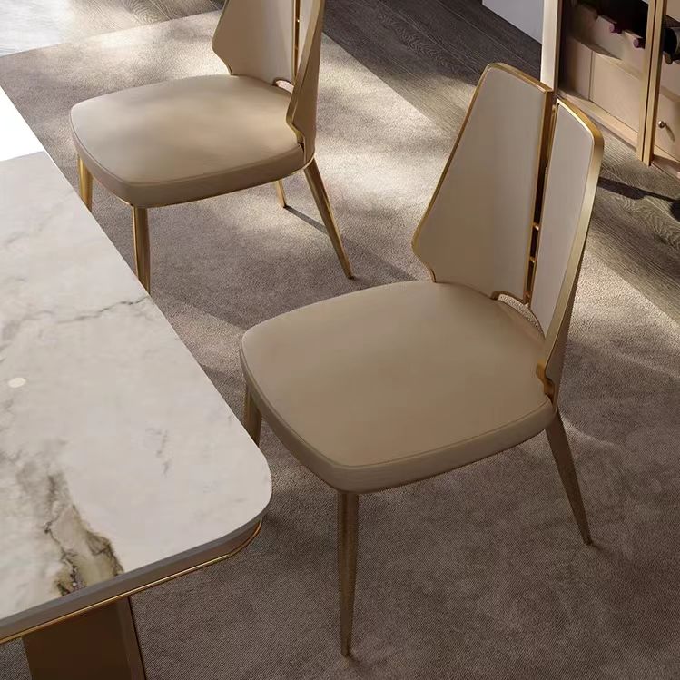 Gaoliang Dining Chair Gold Luxury Style OEM/ODM (YZ107)
