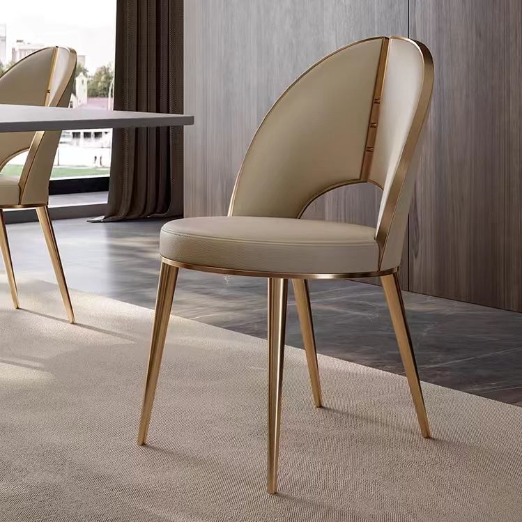 Gaoliang Dining Chair Luxury Italian Golden OEM/ODM(YZ108)