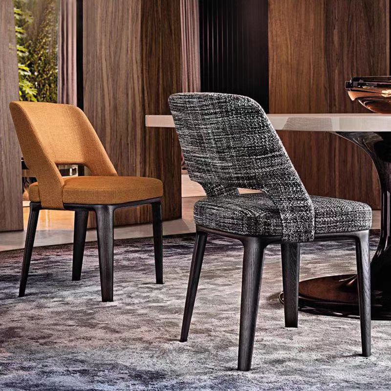 Gaoliang Dining Chair High Quality Fabric Solid Wood (YZ119)