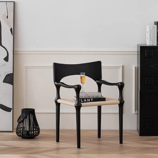 Gaoliang Dining Chair Solid Wood Armrests OEM/ODM(YZ136)