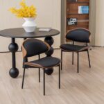 Gaoliang Dining Chair Set of 4 in Leather OEM/ODM(YZ152)