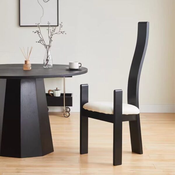 Gaoliang Dining Chair Wood Vintage High Backrest OEM/ODM(YZ18)