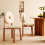 Gaoliang Dining Chair Wood Round Creative Donut OEM/ODM(YZ44)