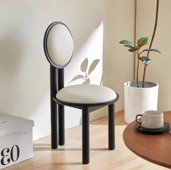 Gaoliang Dining Chair Wood Round Backrest OEM/ODM(YZ48)