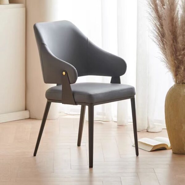 Gaoliang Dining Chair Leather Woven Backrest OEM/ODM(YZ61)