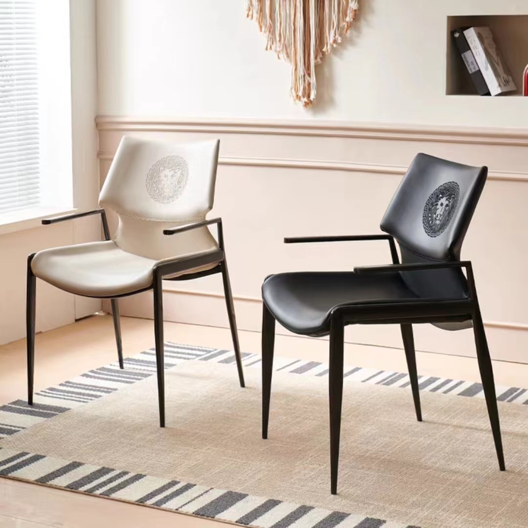 Gaoliang Dining Chairs with arms Leather OEM/ODM(YZ98)