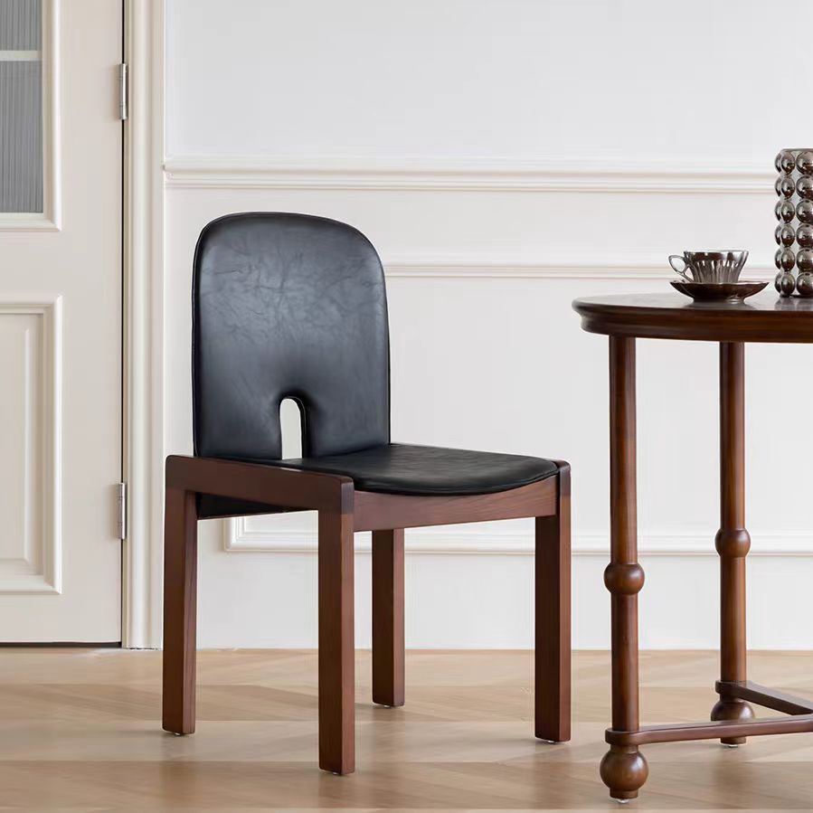 Gaoliang dining chair modern leather wood OEM/ODM(YZ06)