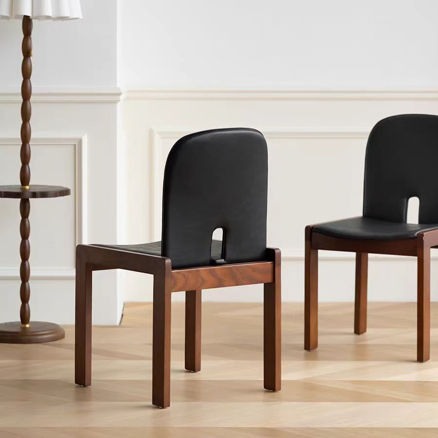 Gaoliang dining chair modern leather wood OEM/ODM(YZ06)