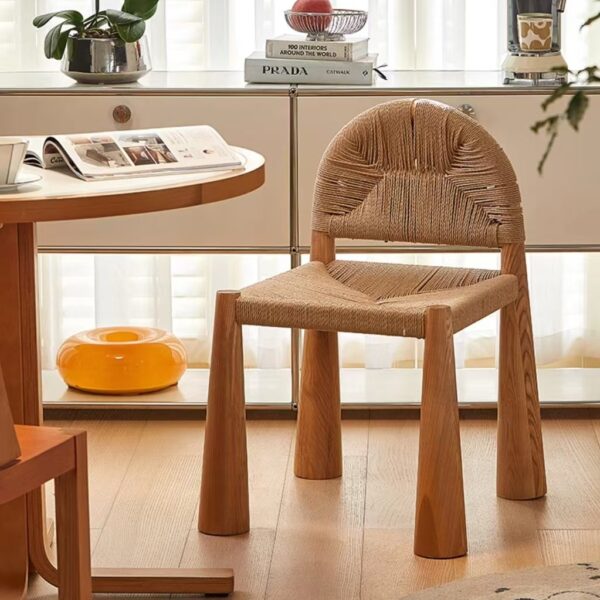 Gaoliang dining chair straw rope Nodic style OEM/ODM(YZ08)