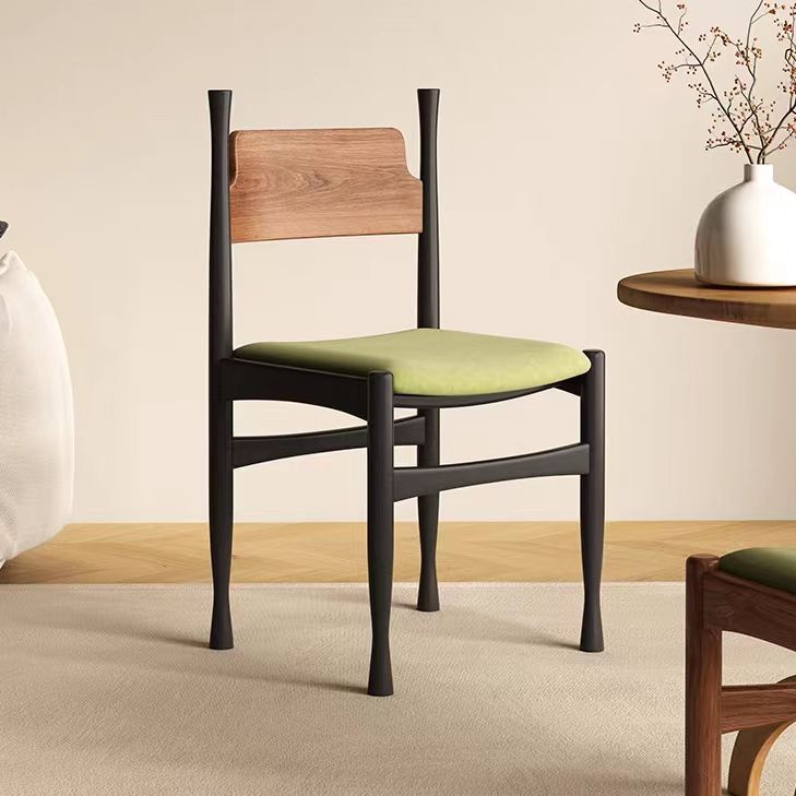 Gaoliang dining chair modern wood green OEM/ODM(YZ09)