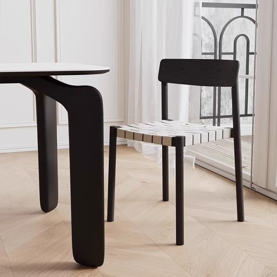 Gaoliang dining chair wooden frame light luxury OEM/ODM(YZ124)