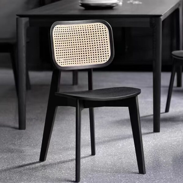 Gaoliang Casale Dining Chair Rattan Backrest OEM/ODM(YZ20)