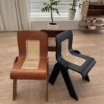 Gaoliang Dining Chair Nordic Wood Rattan OEM/ODM (YZ21)
