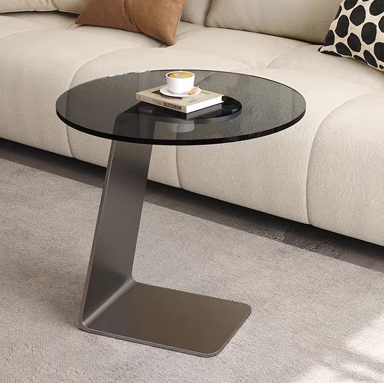 Gaoliang Side Table Modern Minimalist Glass Top Table OEM/ODM (BJ15)