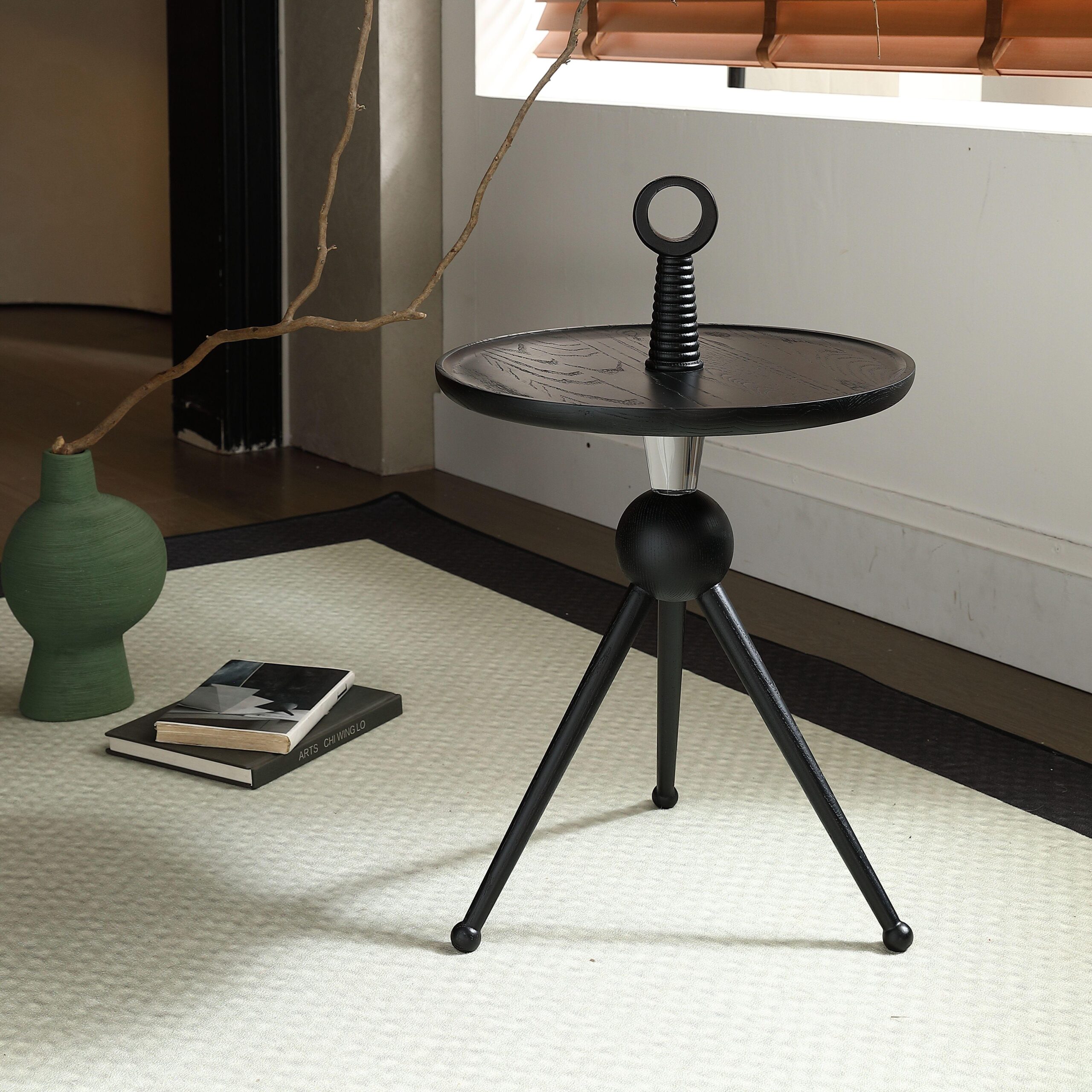 Gaoliang Side Table Nordic Antique Wooden Round Table OEM/ODM (BJ20)