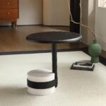Gaoliang Side Table Modern Light Luxury Wooden Round Table OEM/ODM(BJ21)