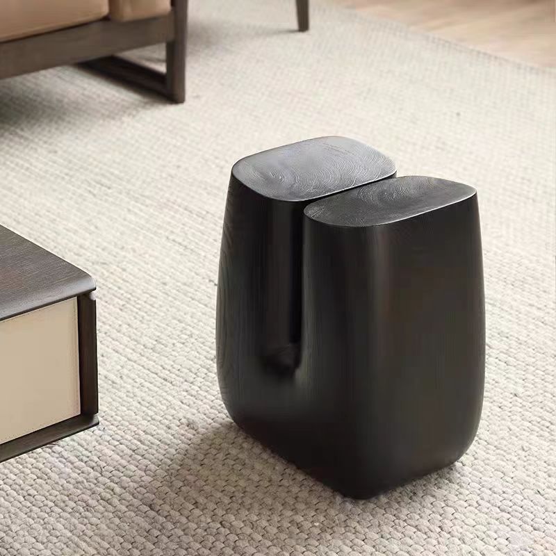 Gaoliang Side Table Wabi Sabi Wooden U-shape Stool Table OEM/ODM(BJ24)