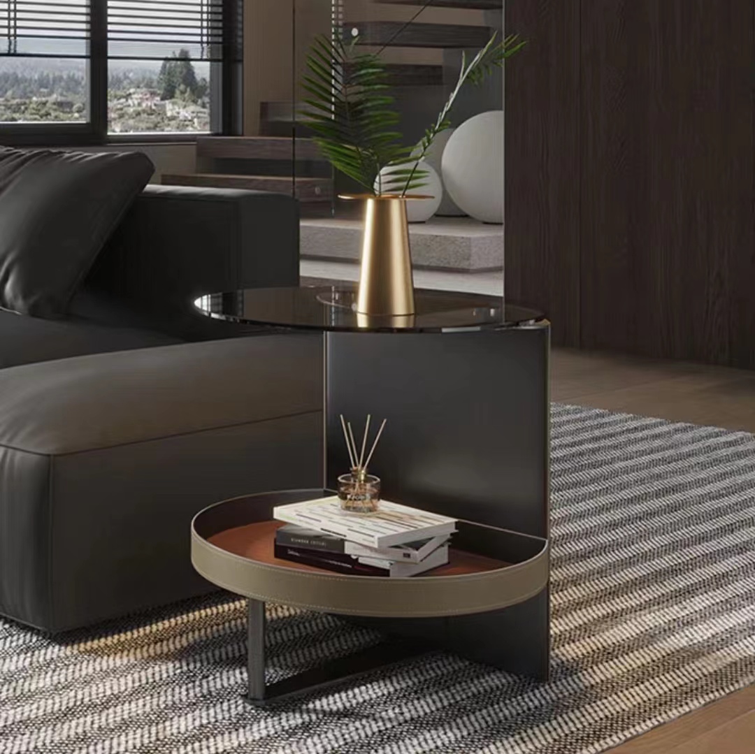 Gaoliang Side Table Modern Creative Double Deck Design Table (BJ25)