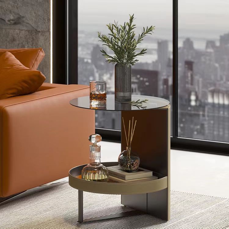 Gaoliang Side Table Modern Creative Double Deck Design Table (BJ25)