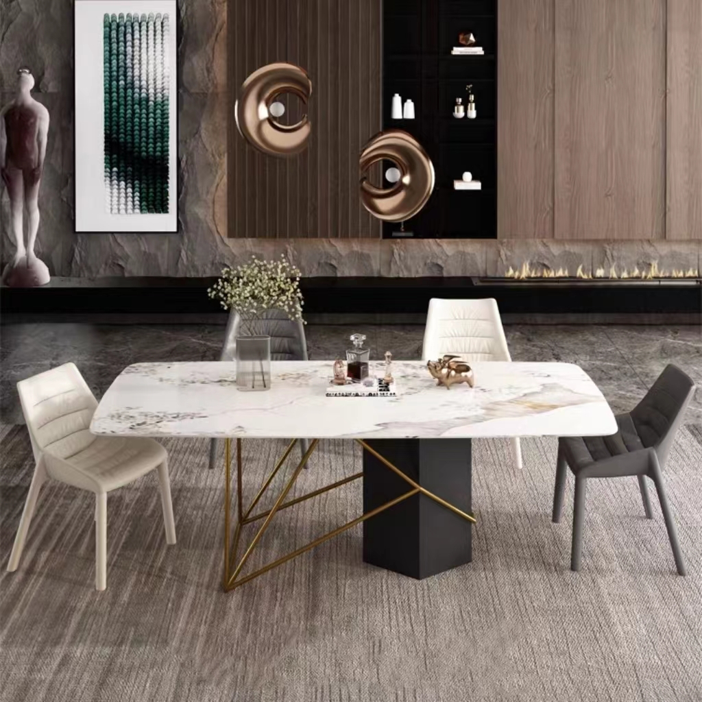 Gaoliang Dining Table Rectangle Marble Stone For Kitchen OEM/ODM(CZ62)