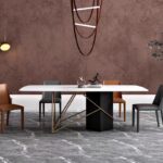 Gaoliang Dining Table Rectangle Marble Stone For Kitchen OEM/ODM(CZ62)