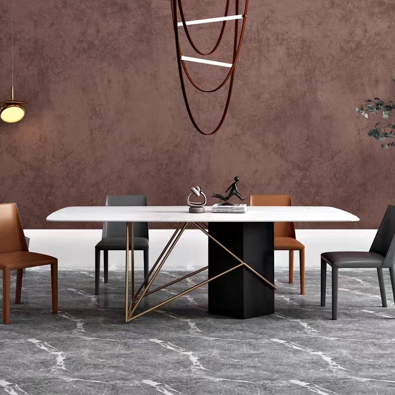 Gaoliang Dining Table Rectangle Marble Stone For Kitchen OEM/ODM(CZ62)