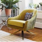 Gaoliang Accent Chair Striped Fabric Swivels Armchair OEM/ODM (DY115)
