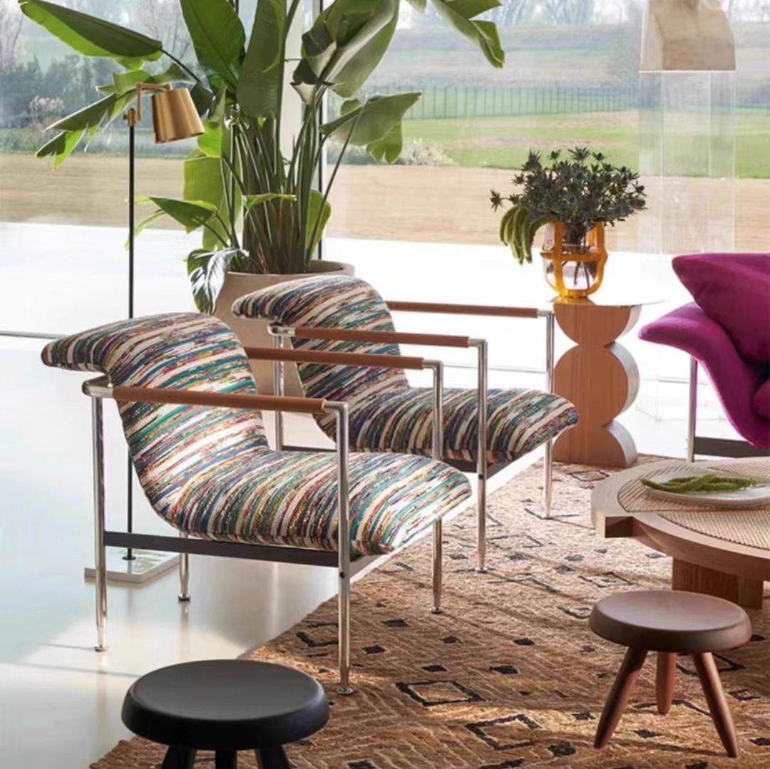 Gaoliang Accent Chair Modern Colorful Fabric OEM/ODM (DY188)