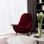 Gaoliang Accent Chair Fabric Unique Wooden Pallet Armrest OEM/ODM (DY209)