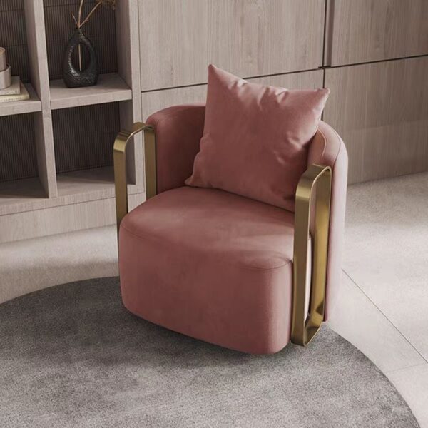 Gaoliang Accent Chair Luxury Gold Armrests OEM/ODM (DY126)