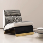 Gaoliang Accent Chair Simple Patterned Fabric Modern OEM/ODM (DY130)