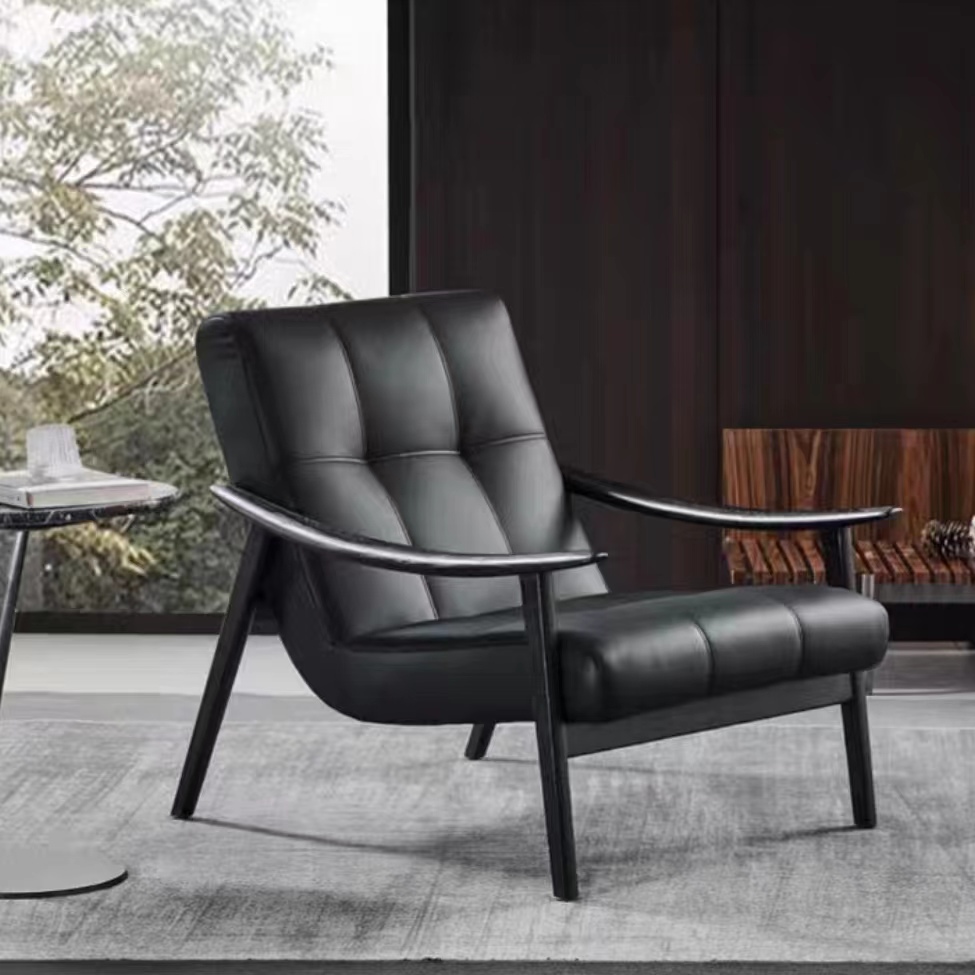 Gaoliang Leisure Chair Italian Minimalist Modern Leather OEM/ODM (DY58)