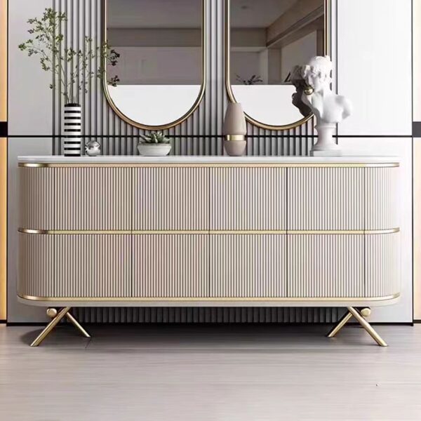 Gaoliang Sideboard Cabinet Modern Luxury Stone Top OEM/ODM(GZ103)