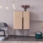 Gaoliang Sideboard Cabinet Italian Modern Leather OEM/ODM(GZ107)