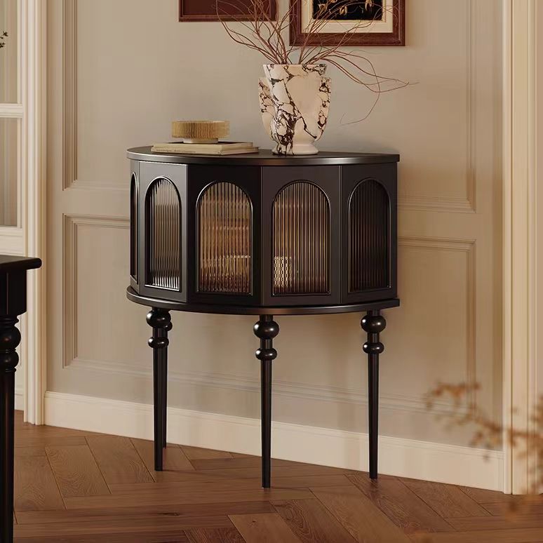 Gaoliang Sideboard Cabinet Semicircle Wooden Storage OEM/ODM (GZ31)