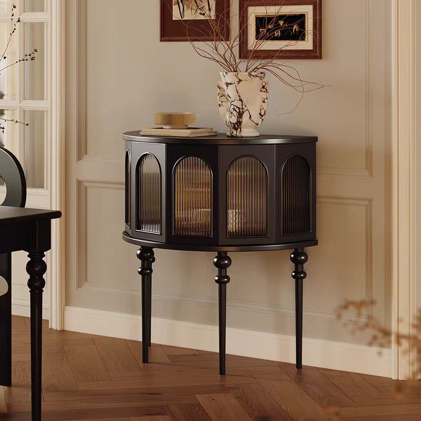 Gaoliang Sideboard Cabinet Semicircle Wooden Storage OEM/ODM (GZ31)